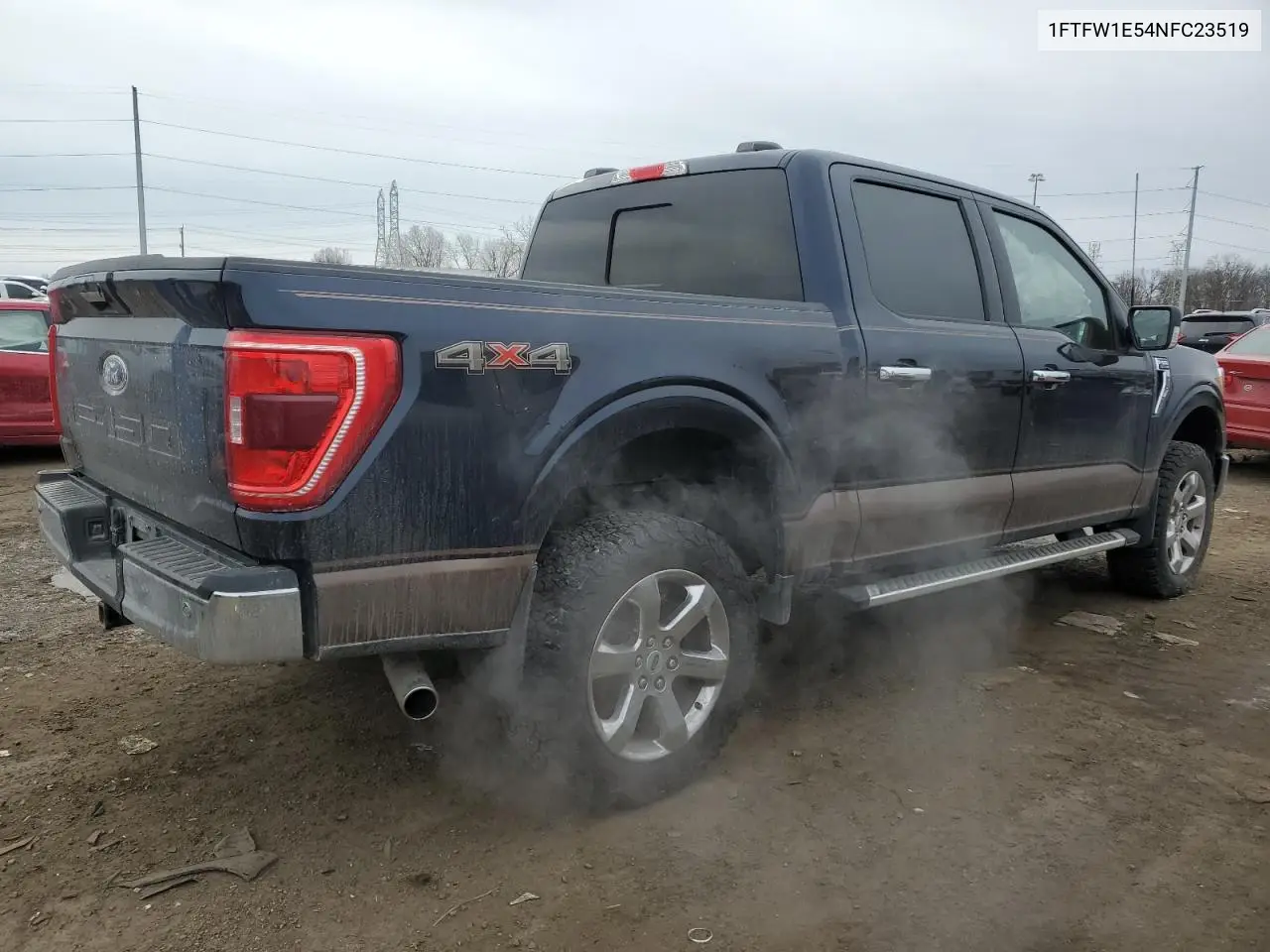 2022 Ford F150 Supercrew VIN: 1FTFW1E54NFC23519 Lot: 44117625
