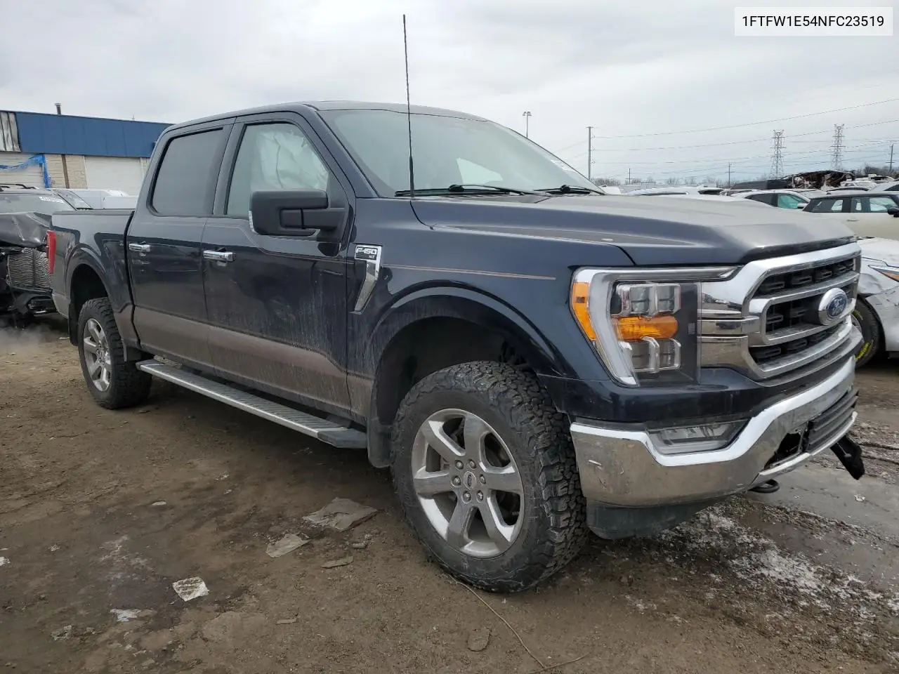 2022 Ford F150 Supercrew VIN: 1FTFW1E54NFC23519 Lot: 44117625