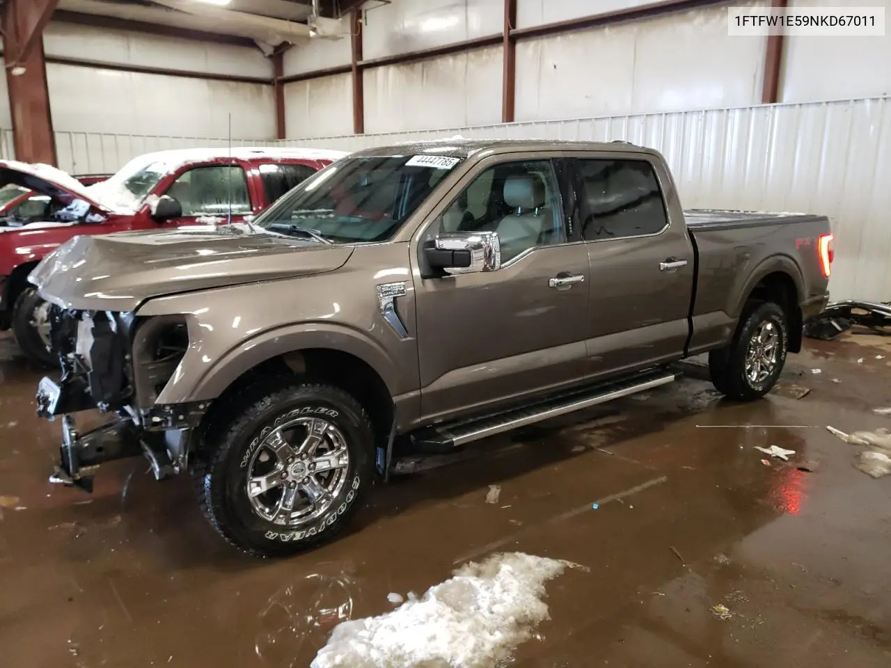 2022 Ford F150 Supercrew VIN: 1FTFW1E59NKD67011 Lot: 44447785
