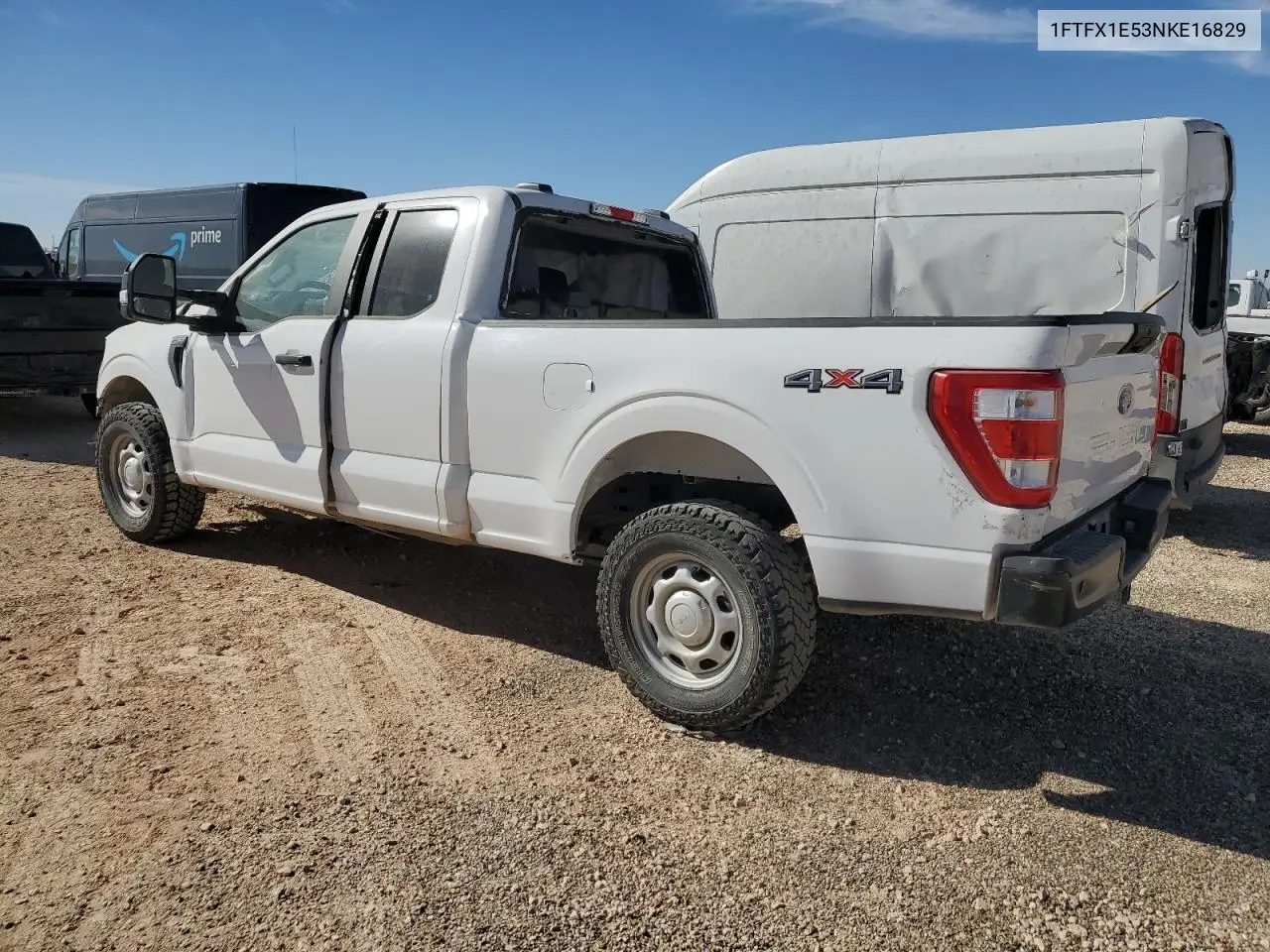 2022 Ford F150 Super Cab VIN: 1FTFX1E53NKE16829 Lot: 45038885