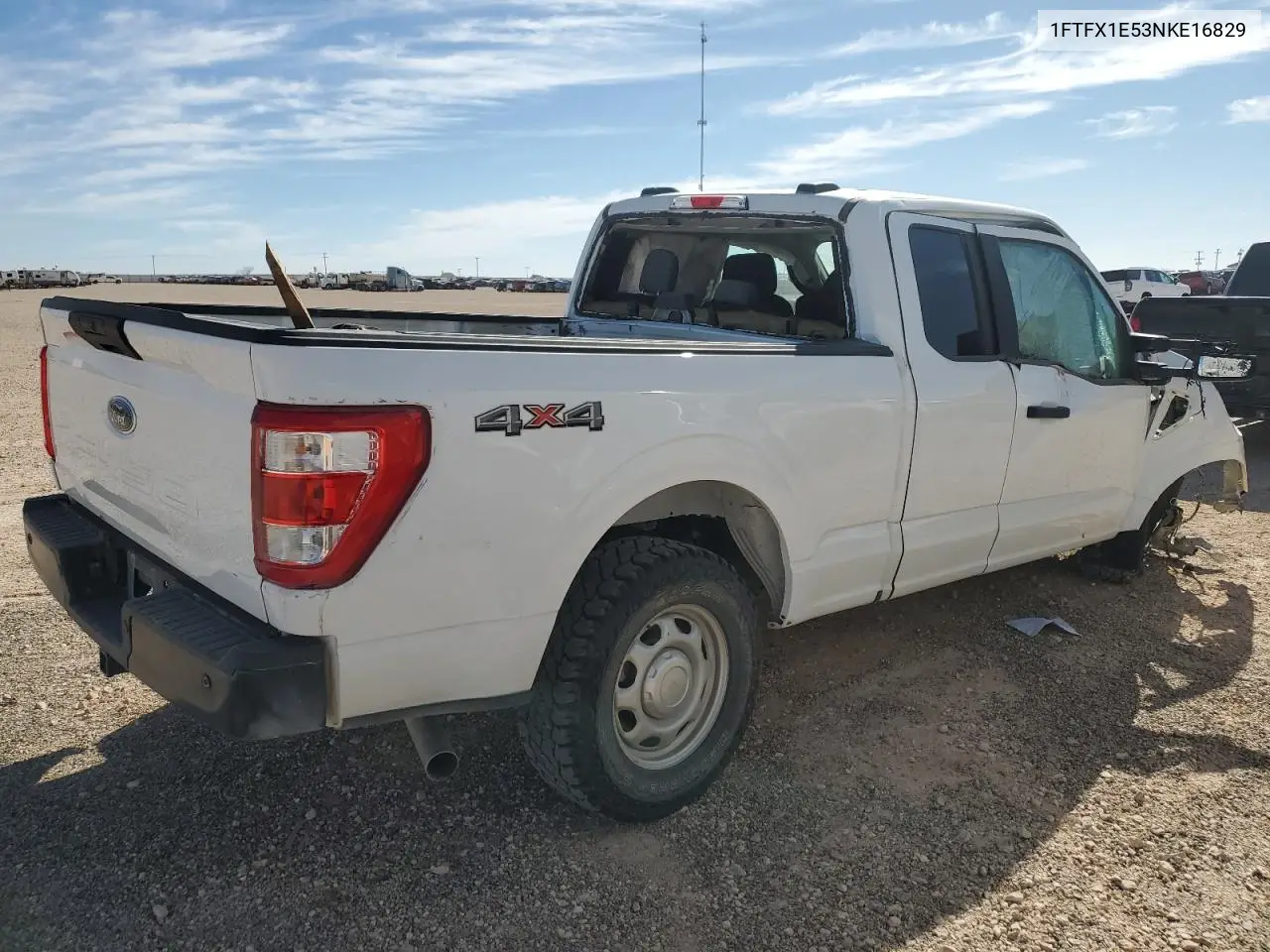 2022 Ford F150 Super Cab VIN: 1FTFX1E53NKE16829 Lot: 45038885
