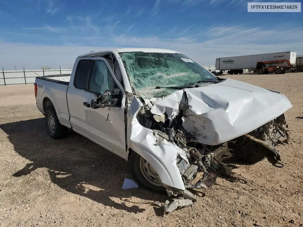 2022 Ford F150 Super Cab VIN: 1FTFX1E53NKE16829 Lot: 45038885