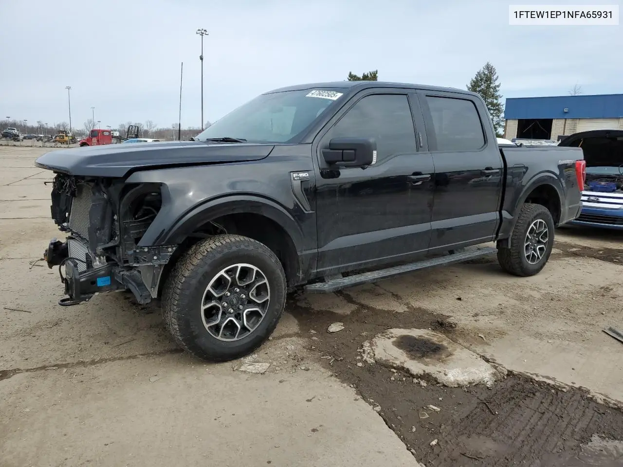 2022 Ford F150 Supercrew VIN: 1FTEW1EP1NFA65931 Lot: 47602505