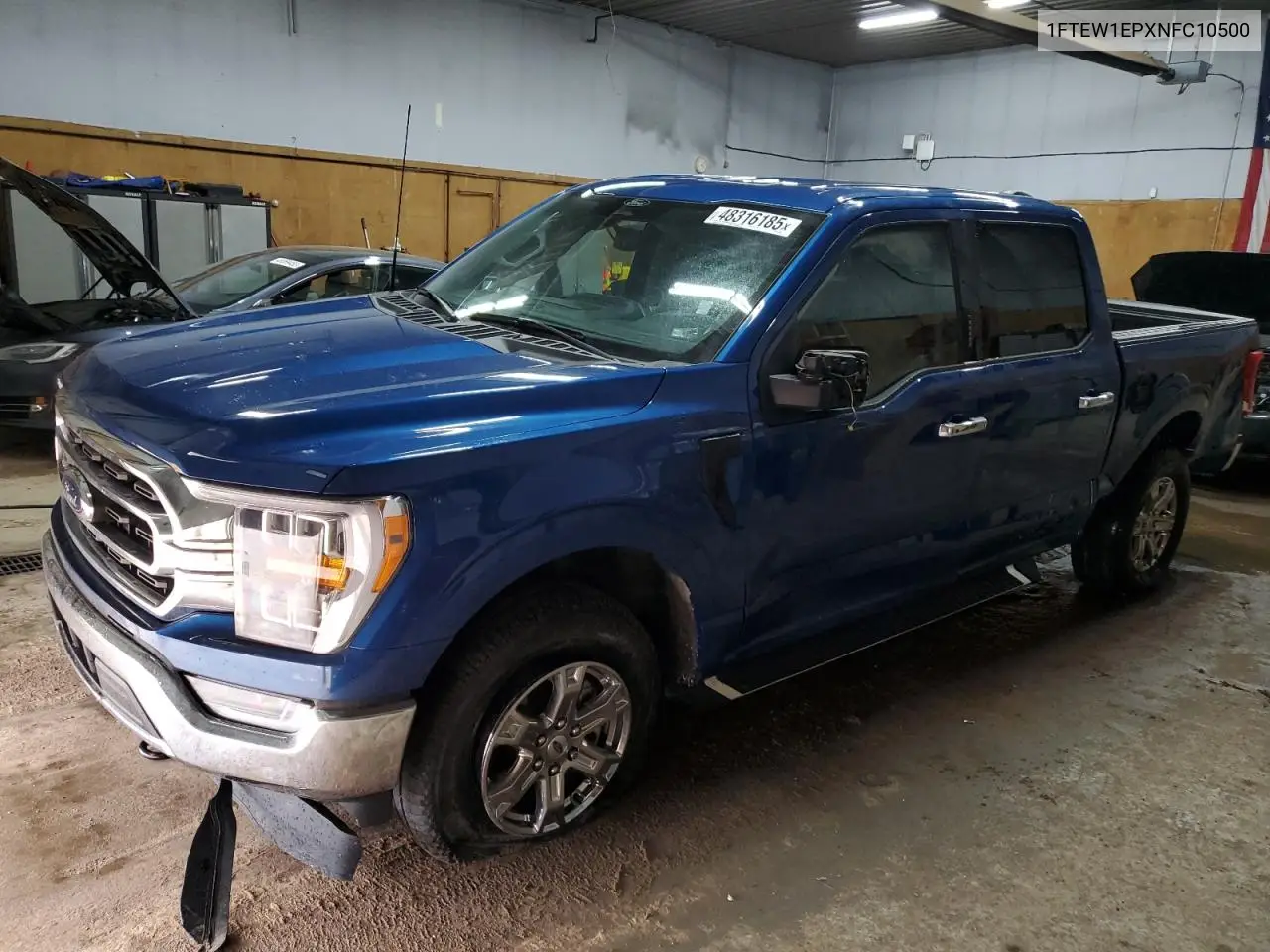 2022 Ford F150 Supercrew VIN: 1FTEW1EPXNFC10500 Lot: 48316185