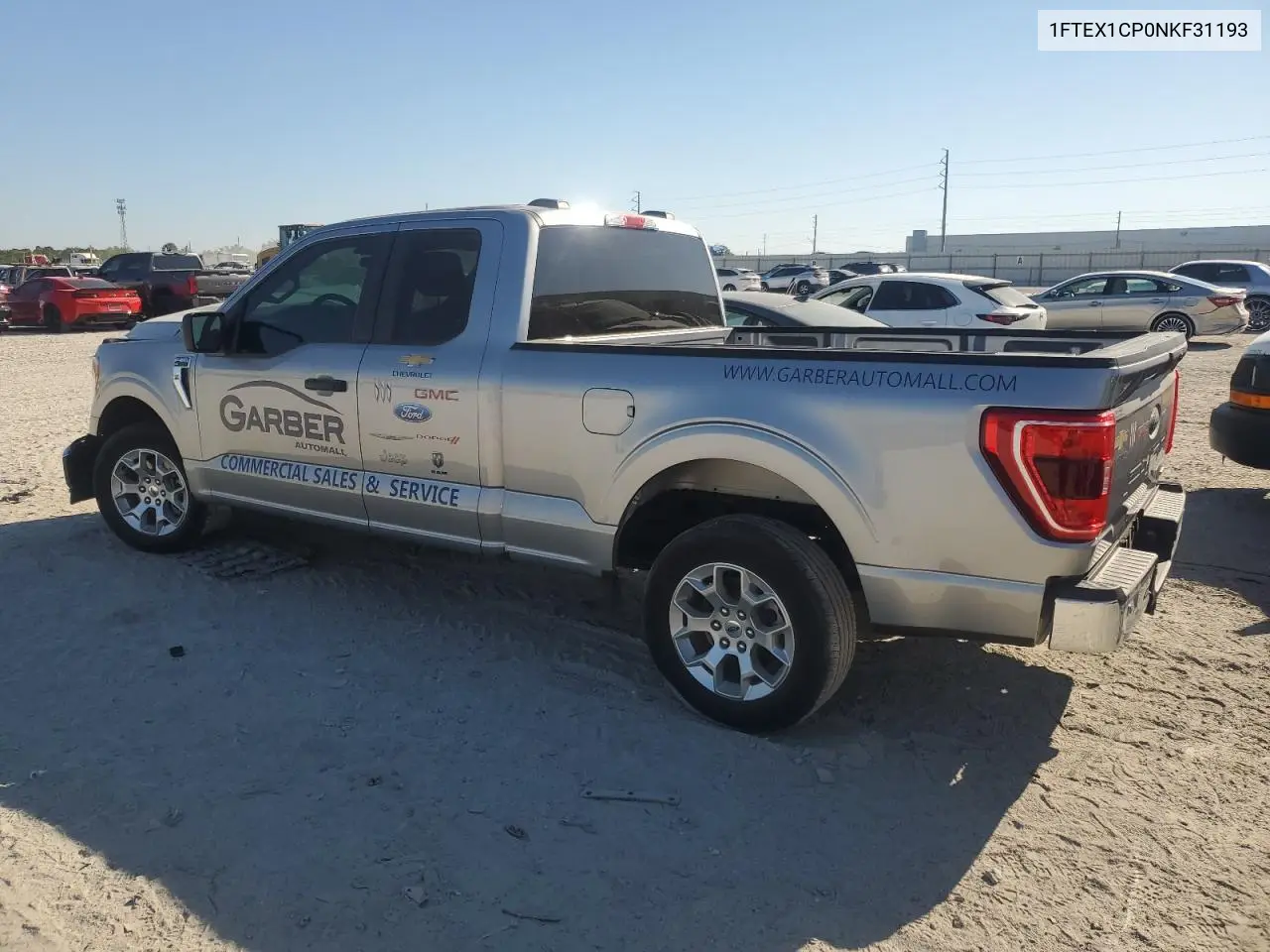2022 Ford F150 Super Cab VIN: 1FTEX1CP0NKF31193 Lot: 50683065
