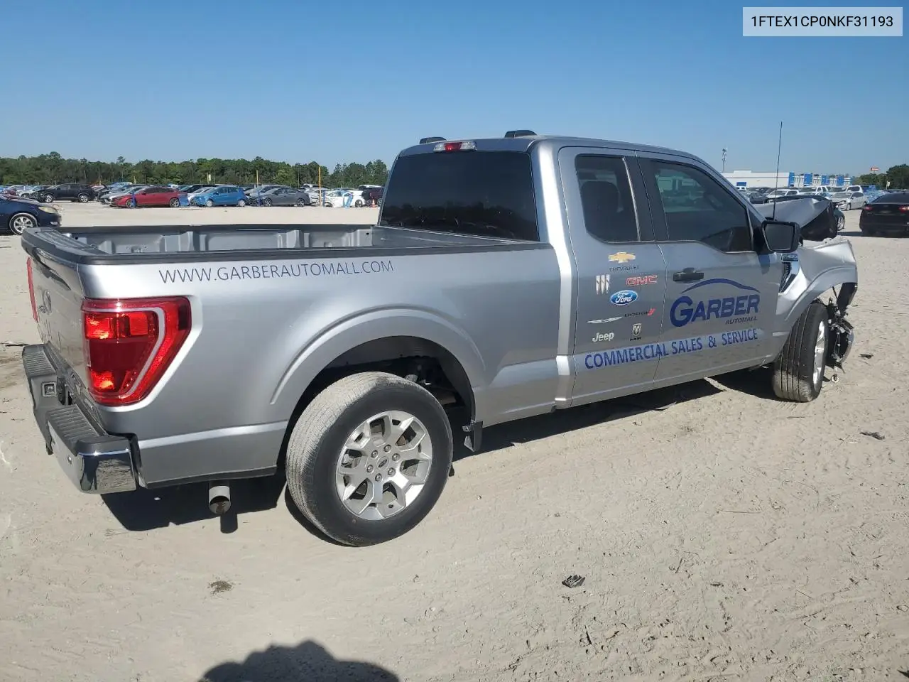 2022 Ford F150 Super Cab VIN: 1FTEX1CP0NKF31193 Lot: 50683065