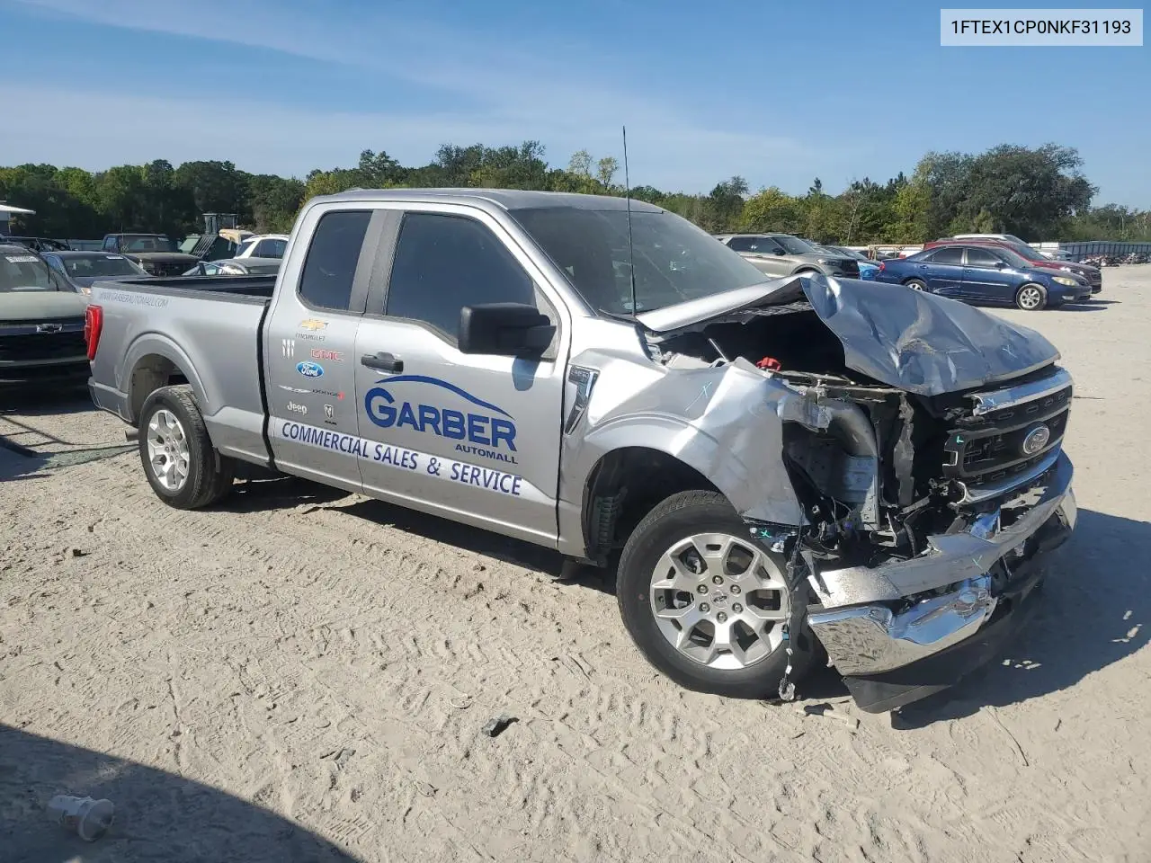 2022 Ford F150 Super Cab VIN: 1FTEX1CP0NKF31193 Lot: 50683065