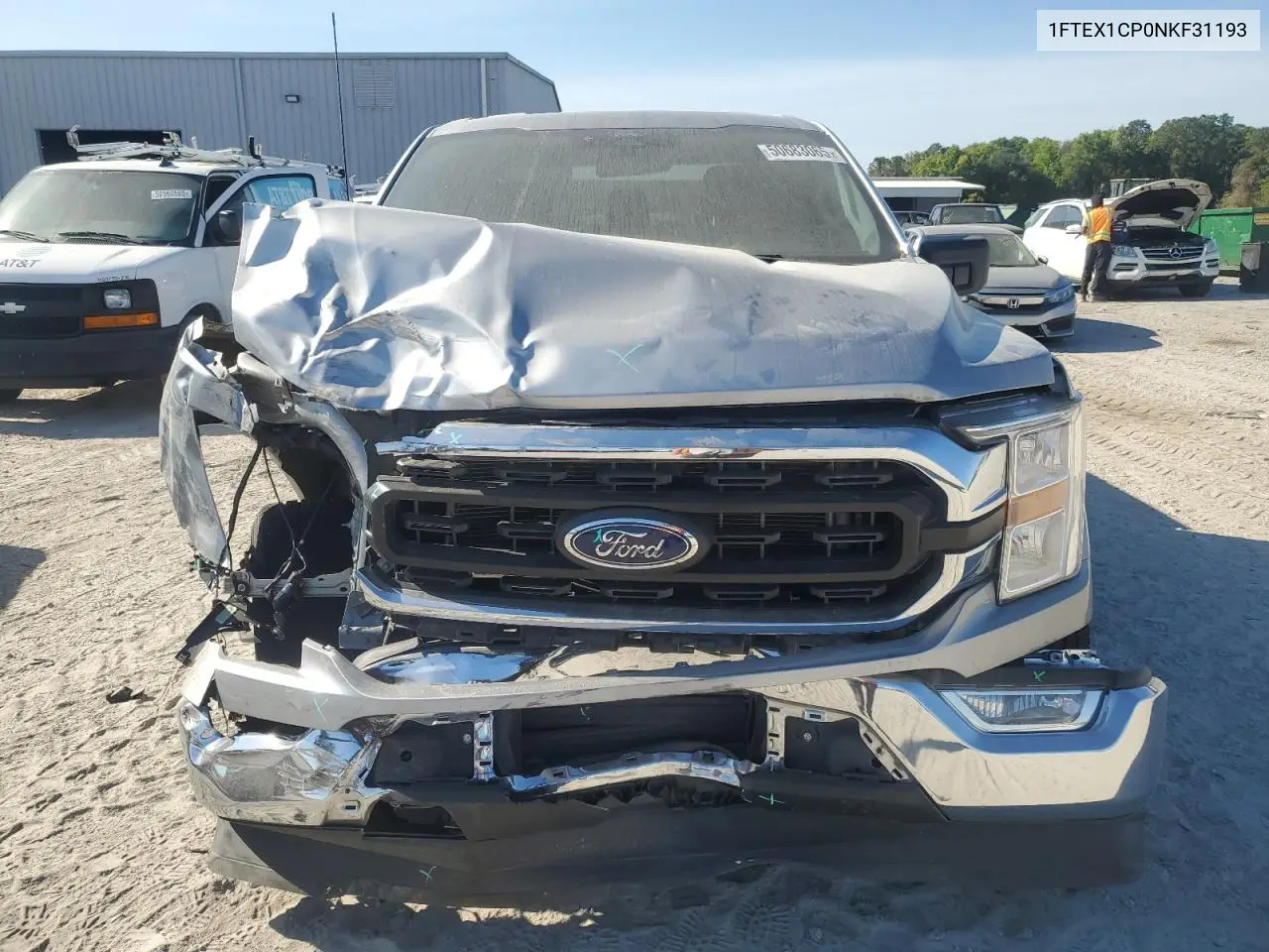 2022 Ford F150 Super Cab VIN: 1FTEX1CP0NKF31193 Lot: 50683065