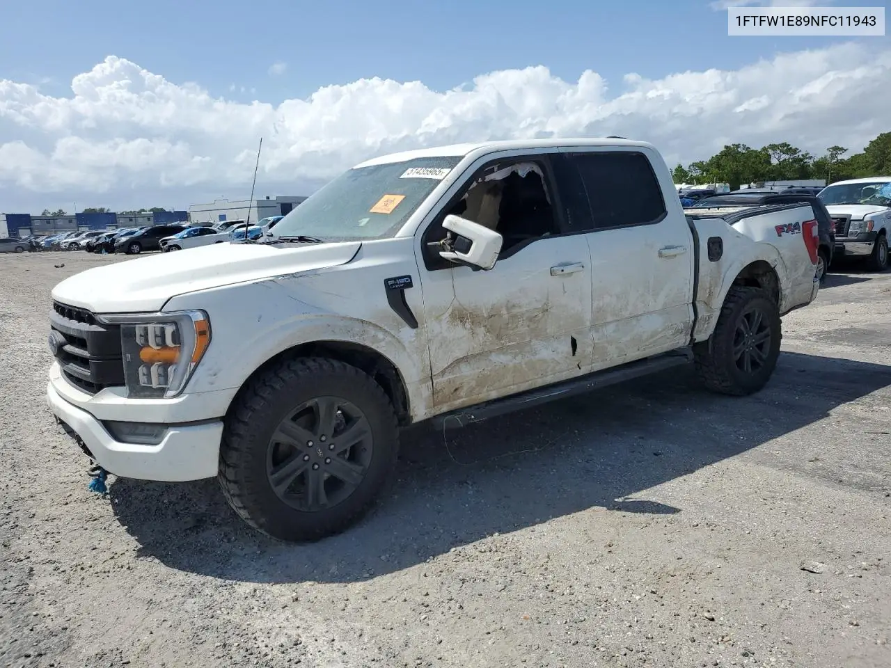2022 Ford F150 Supercrew VIN: 1FTFW1E89NFC11943 Lot: 51435965