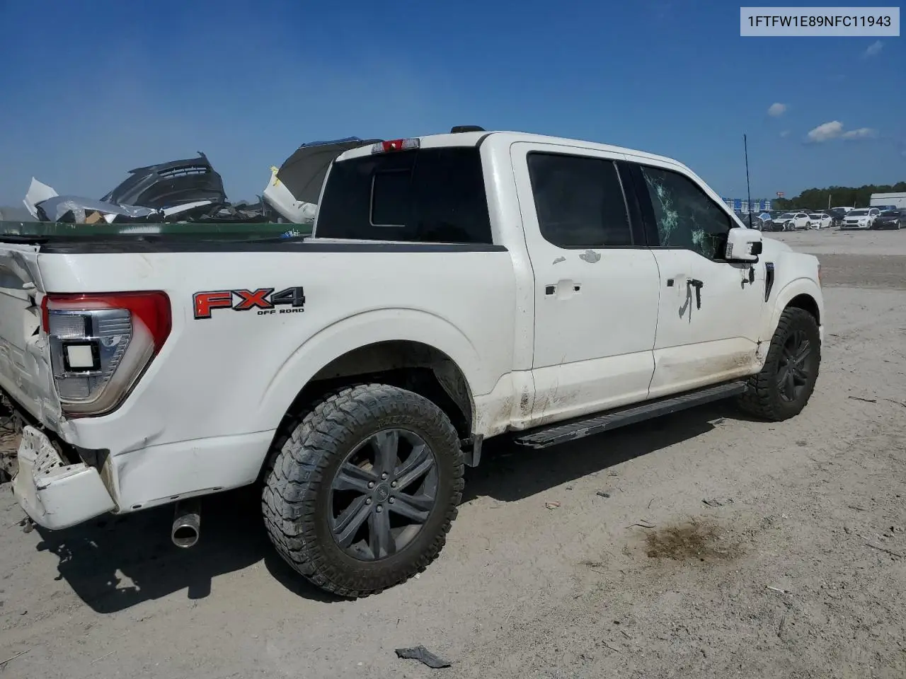 2022 Ford F150 Supercrew VIN: 1FTFW1E89NFC11943 Lot: 51435965