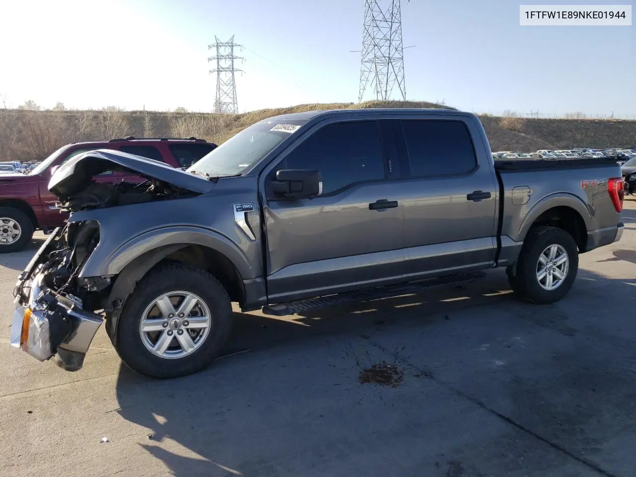 2022 Ford F150 Supercrew VIN: 1FTFW1E89NKE01944 Lot: 52094825