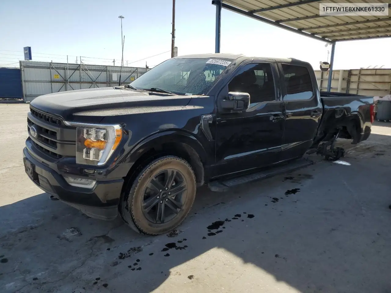 2022 Ford F150 Supercrew VIN: 1FTFW1E8XNKE61330 Lot: 52597235