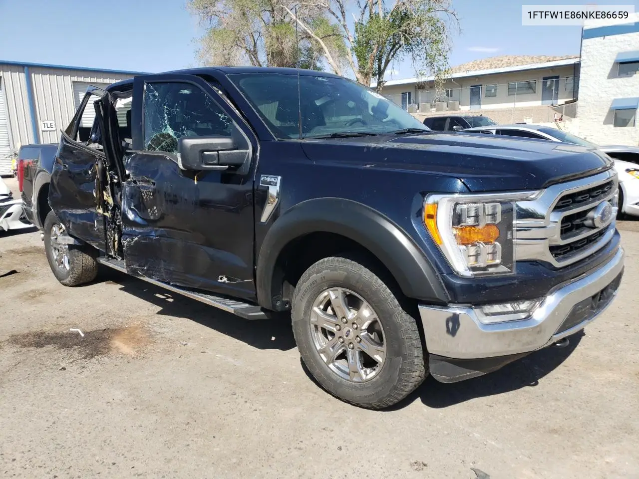 2022 Ford F150 Supercrew VIN: 1FTFW1E86NKE86659 Lot: 53318505