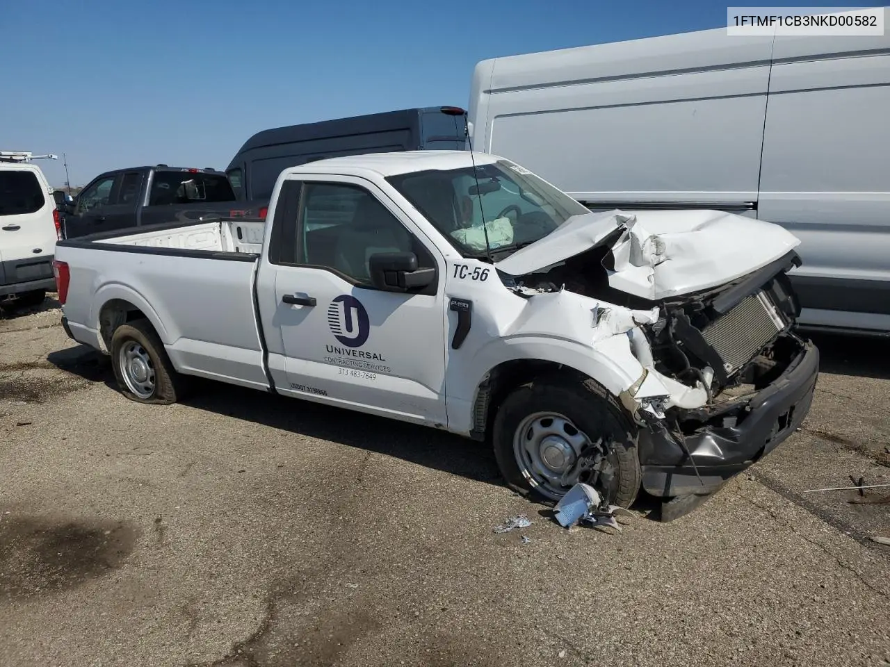 2022 Ford F150 VIN: 1FTMF1CB3NKD00582 Lot: 53456805
