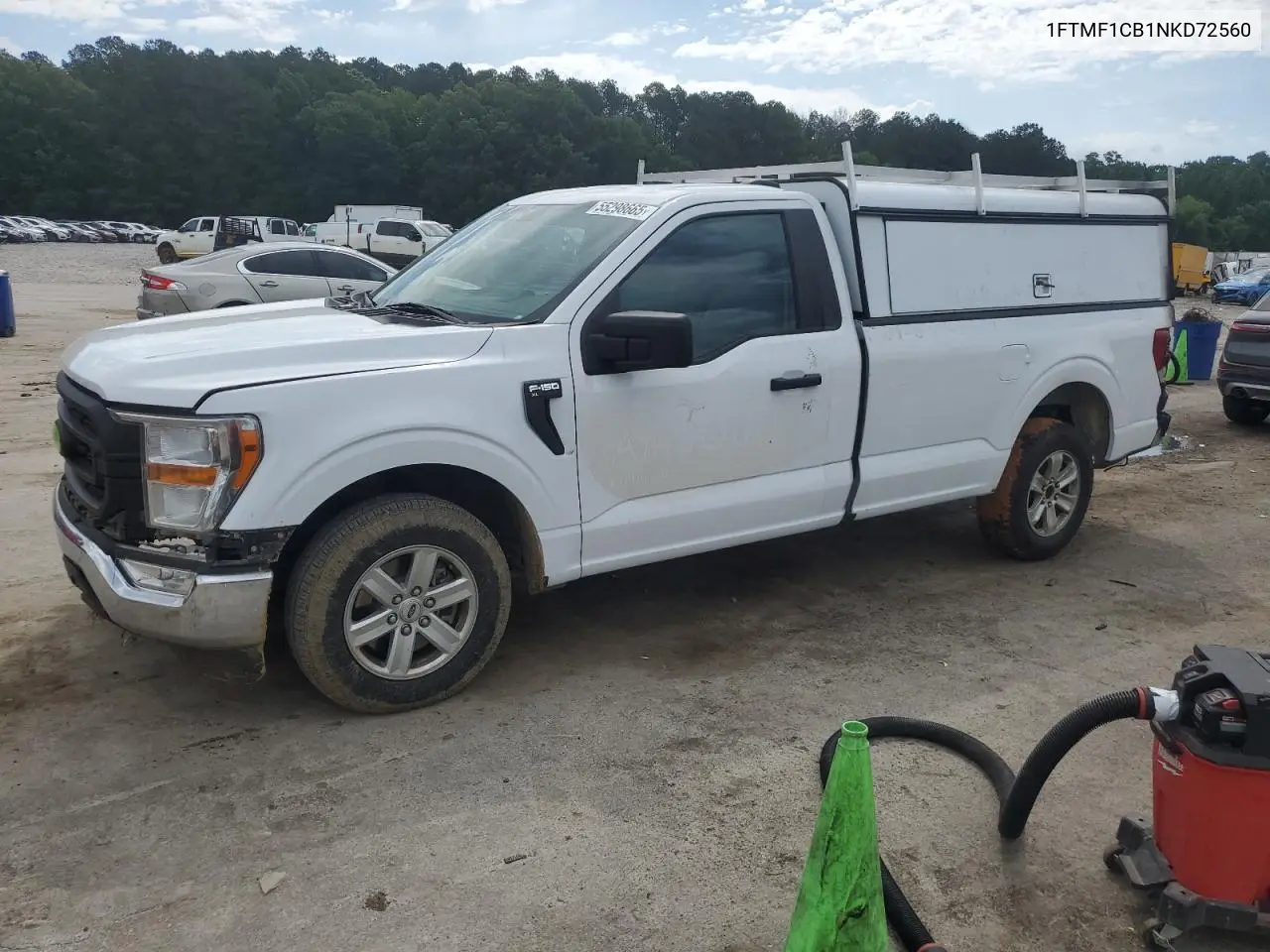 2022 Ford F150 VIN: 1FTMF1CB1NKD72560 Lot: 55298665