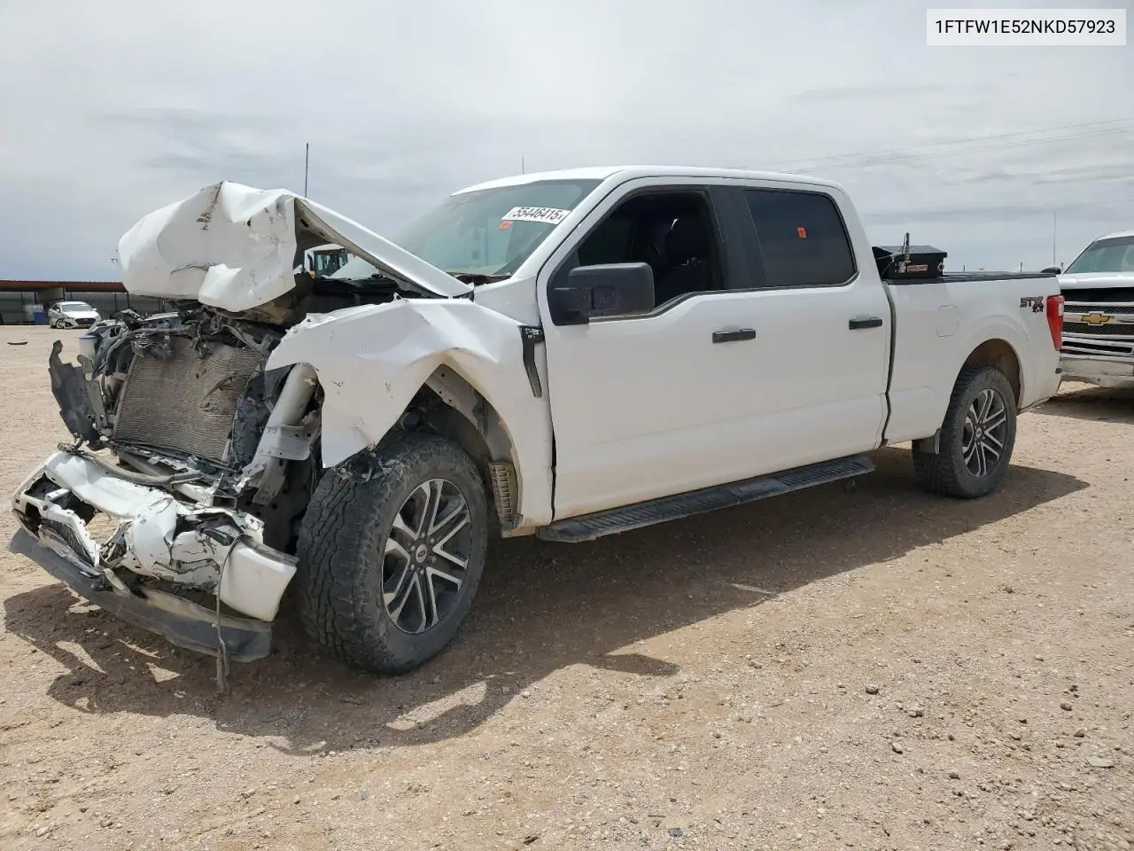 2022 Ford F150 Supercrew VIN: 1FTFW1E52NKD57923 Lot: 55446415