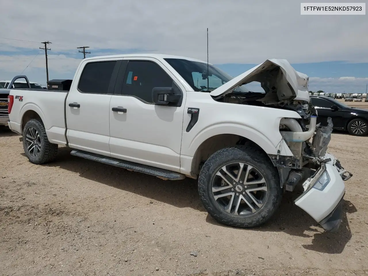2022 Ford F150 Supercrew VIN: 1FTFW1E52NKD57923 Lot: 55446415