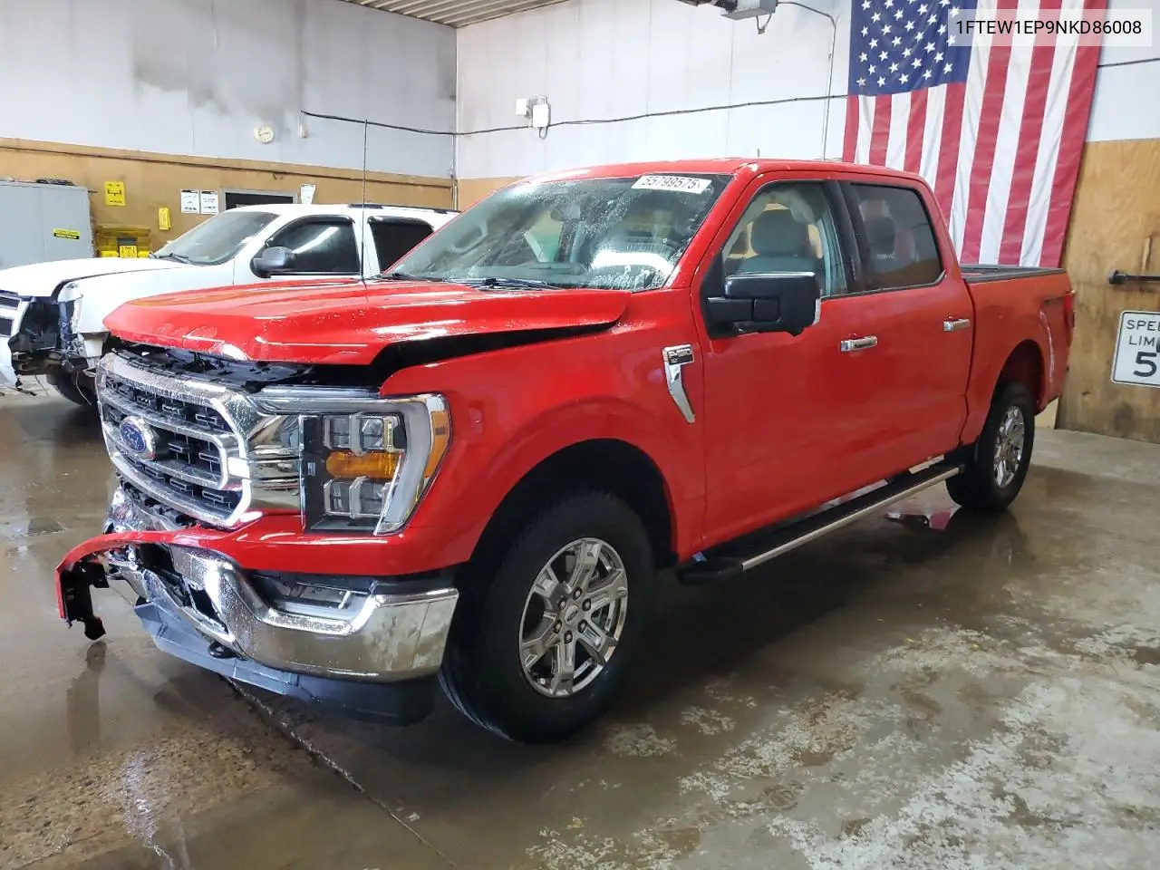 2022 Ford F150 Supercrew VIN: 1FTEW1EP9NKD86008 Lot: 55799575