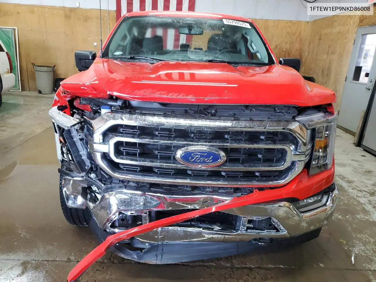 2022 Ford F150 Supercrew VIN: 1FTEW1EP9NKD86008 Lot: 55799575