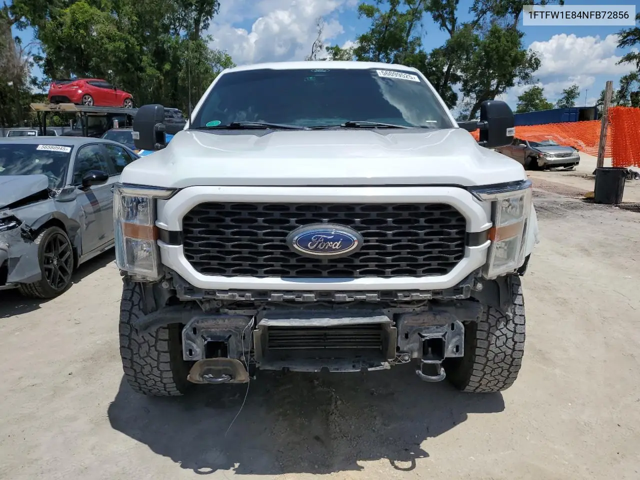 2022 Ford F150 Supercrew VIN: 1FTFW1E84NFB72856 Lot: 56099525