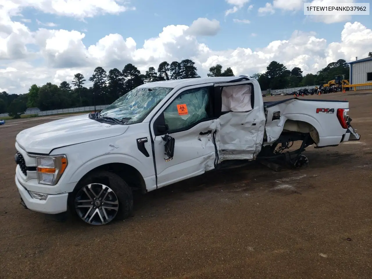 2022 Ford F150 Supercrew VIN: 1FTEW1EP4NKD37962 Lot: 56134485