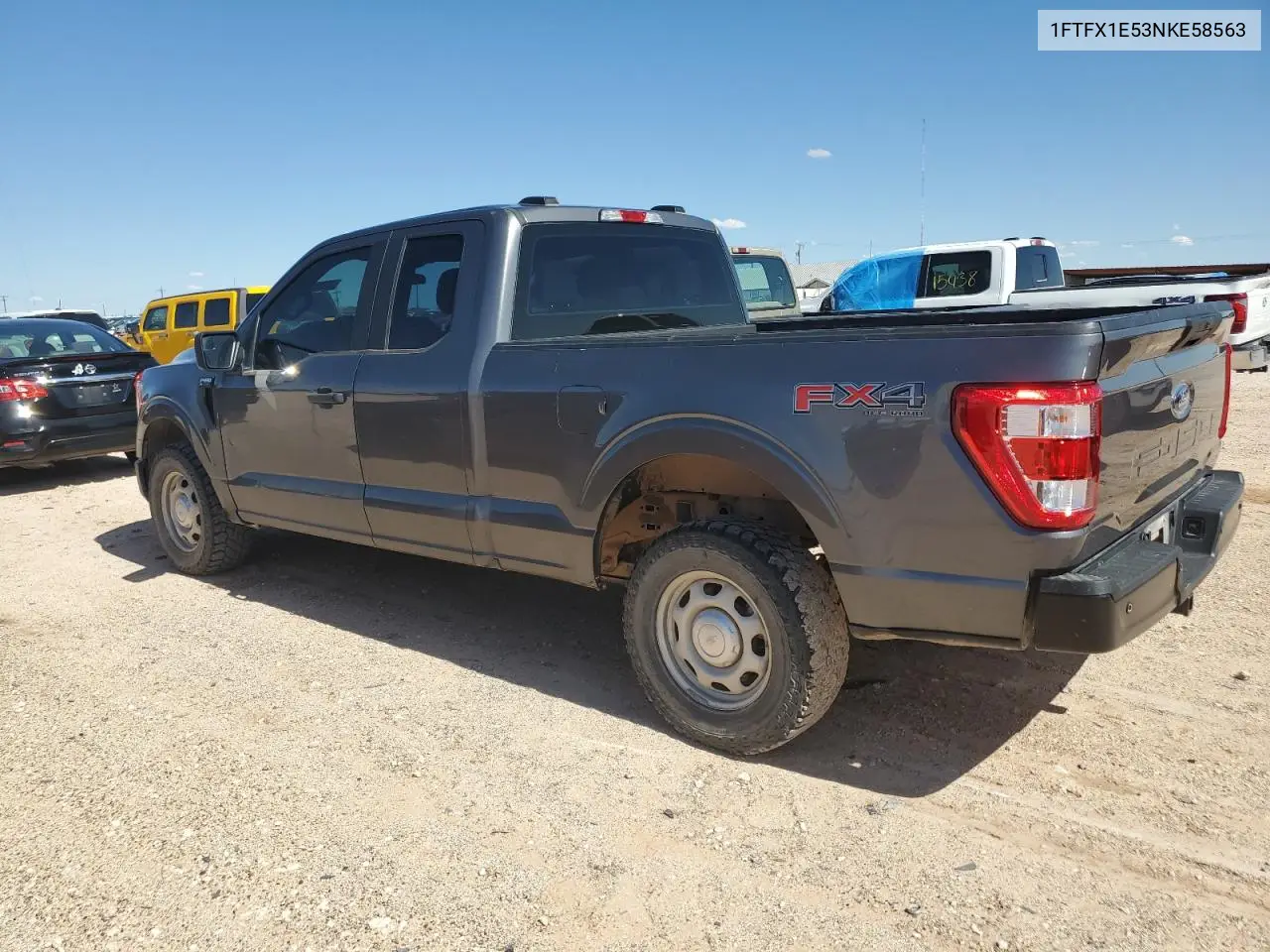 2022 Ford F150 Super Cab VIN: 1FTFX1E53NKE58563 Lot: 56229945