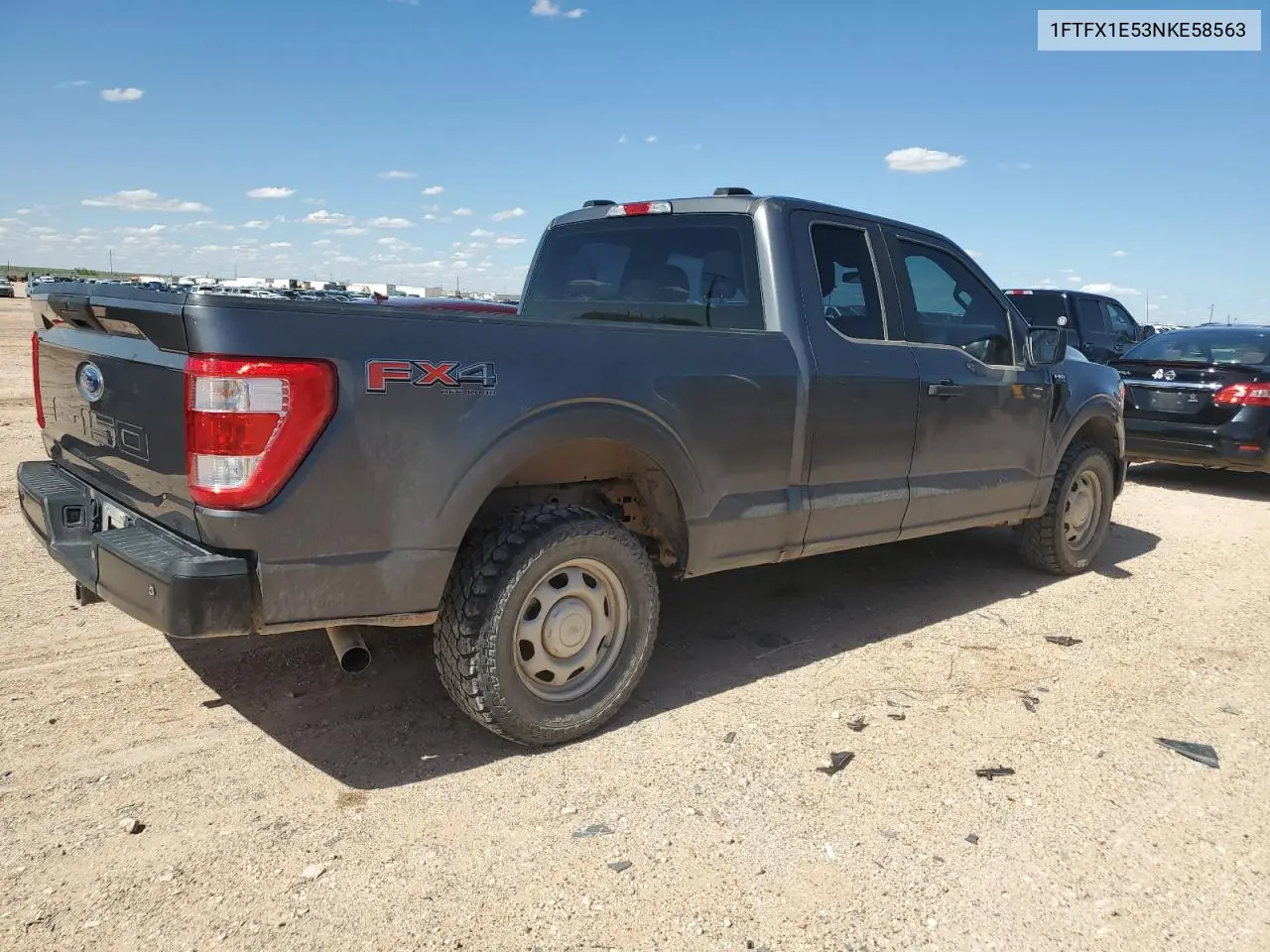 2022 Ford F150 Super Cab VIN: 1FTFX1E53NKE58563 Lot: 56229945