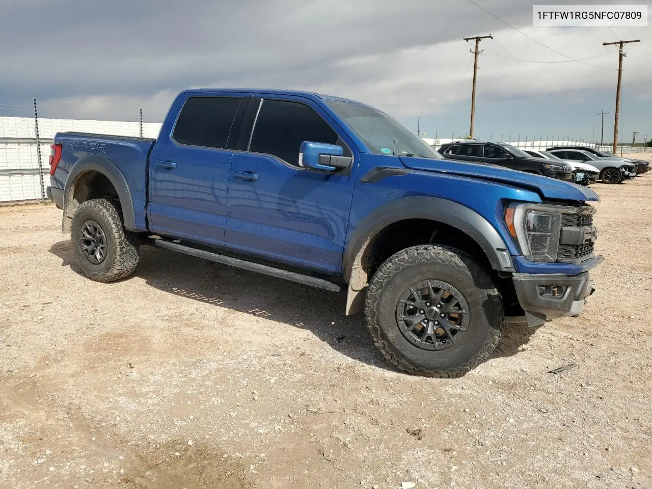 2022 Ford F150 Raptor VIN: 1FTFW1RG5NFC07809 Lot: 56255365