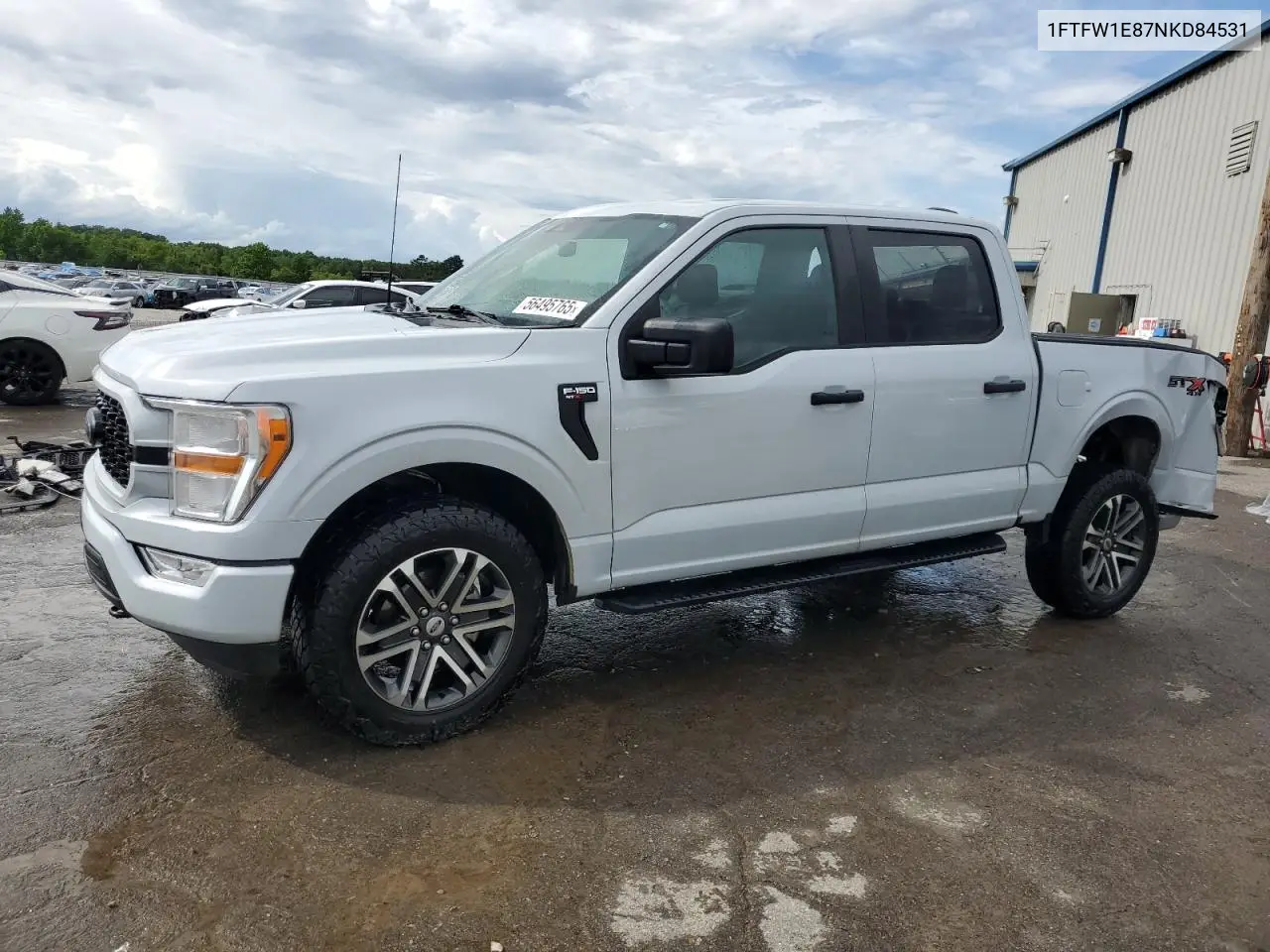 2022 Ford F150 Supercrew VIN: 1FTFW1E87NKD84531 Lot: 56495765