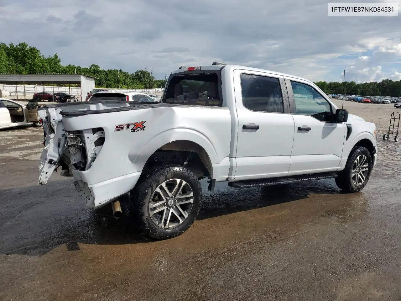 2022 Ford F150 Supercrew VIN: 1FTFW1E87NKD84531 Lot: 56495765