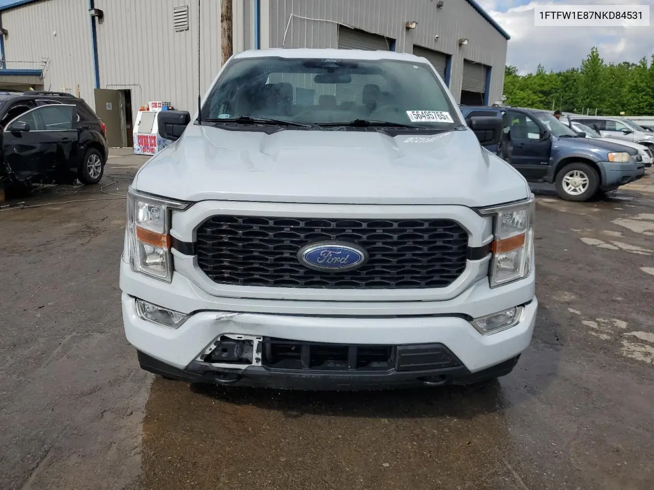 2022 Ford F150 Supercrew VIN: 1FTFW1E87NKD84531 Lot: 56495765