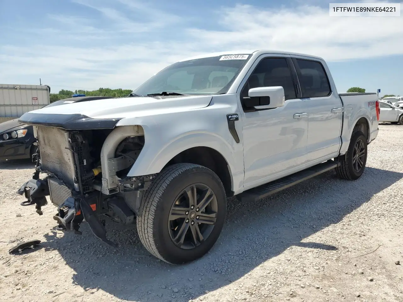 2022 Ford F150 Supercrew VIN: 1FTFW1E89NKE64221 Lot: 56565875
