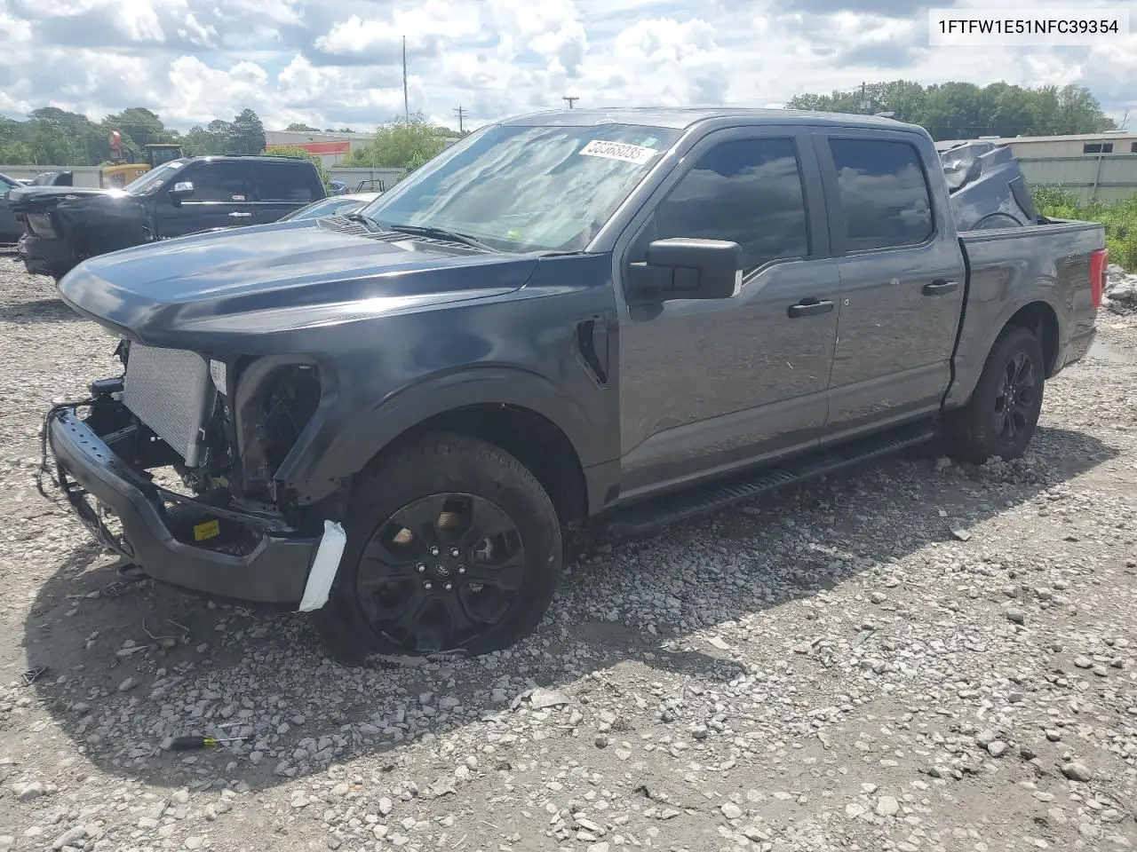 2022 Ford F150 Supercrew VIN: 1FTFW1E51NFC39354 Lot: 56568035
