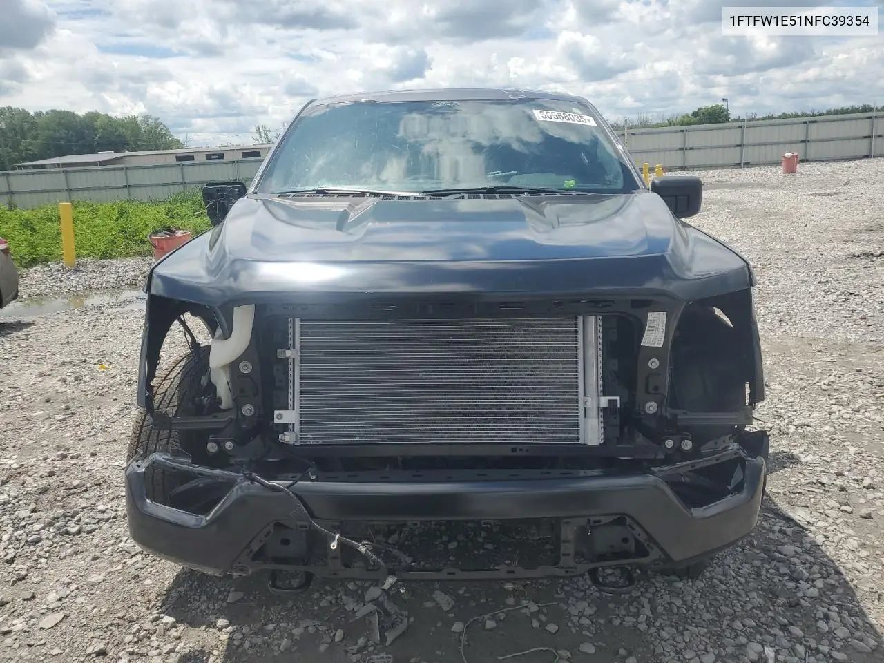2022 Ford F150 Supercrew VIN: 1FTFW1E51NFC39354 Lot: 56568035