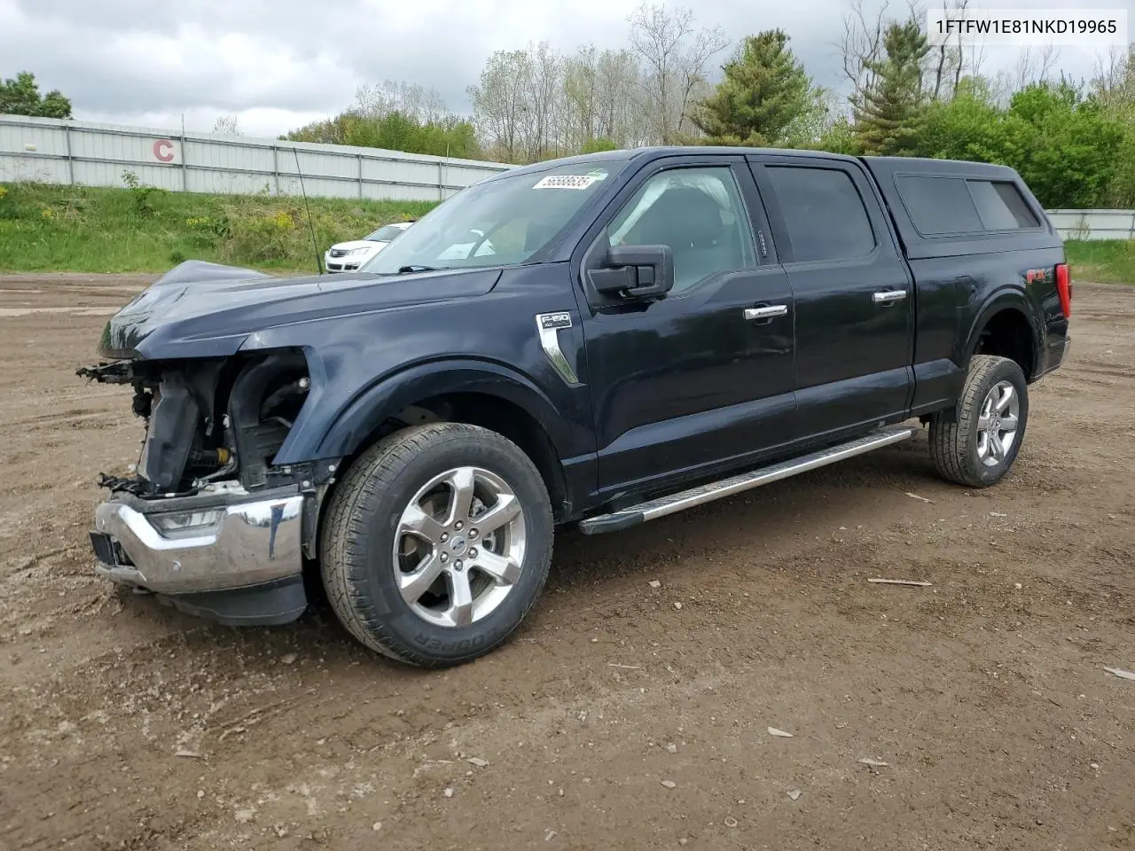 2022 Ford F150 Supercrew VIN: 1FTFW1E81NKD19965 Lot: 56588635