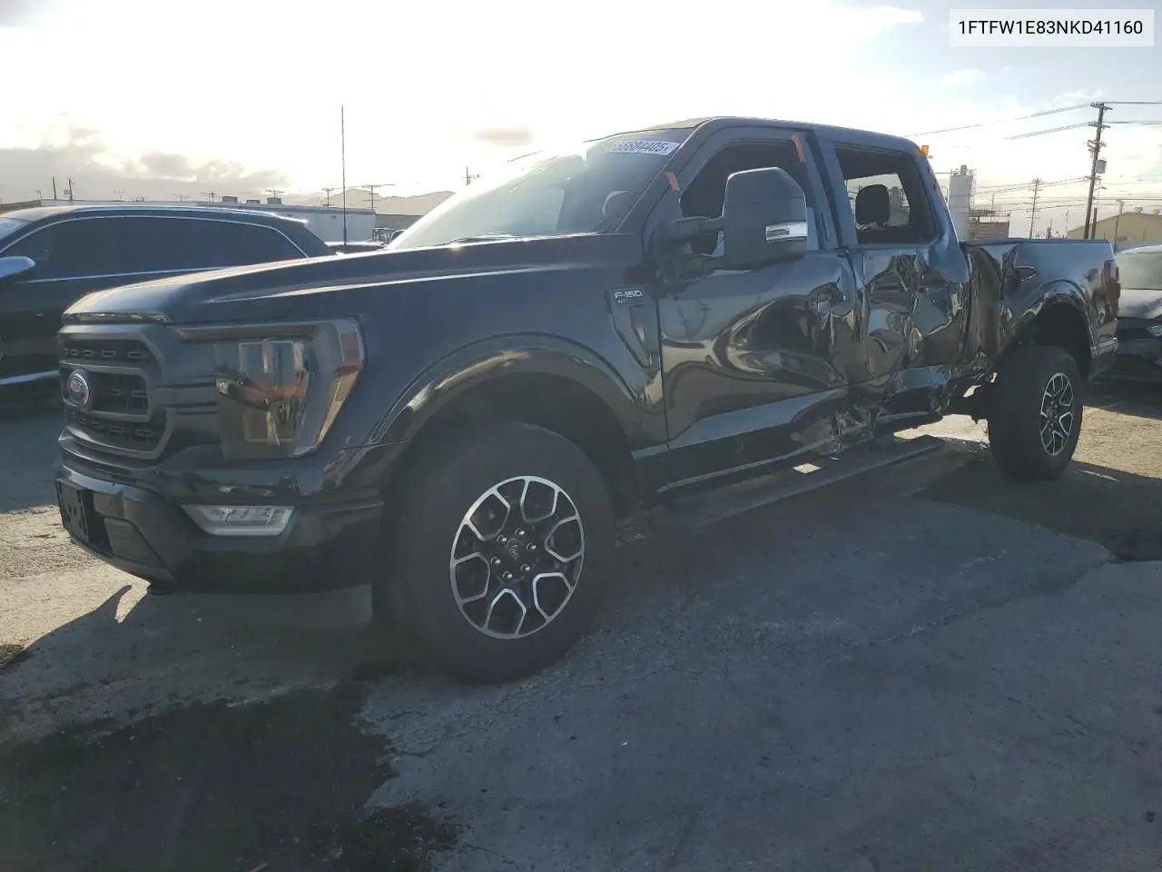2022 Ford F150 Supercrew VIN: 1FTFW1E83NKD41160 Lot: 56684405