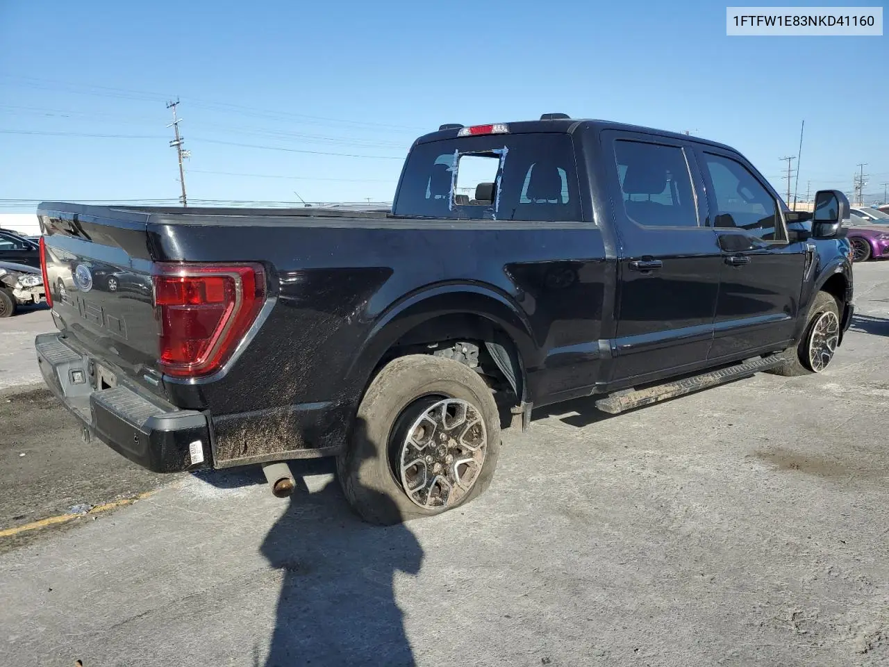 2022 Ford F150 Supercrew VIN: 1FTFW1E83NKD41160 Lot: 56684405