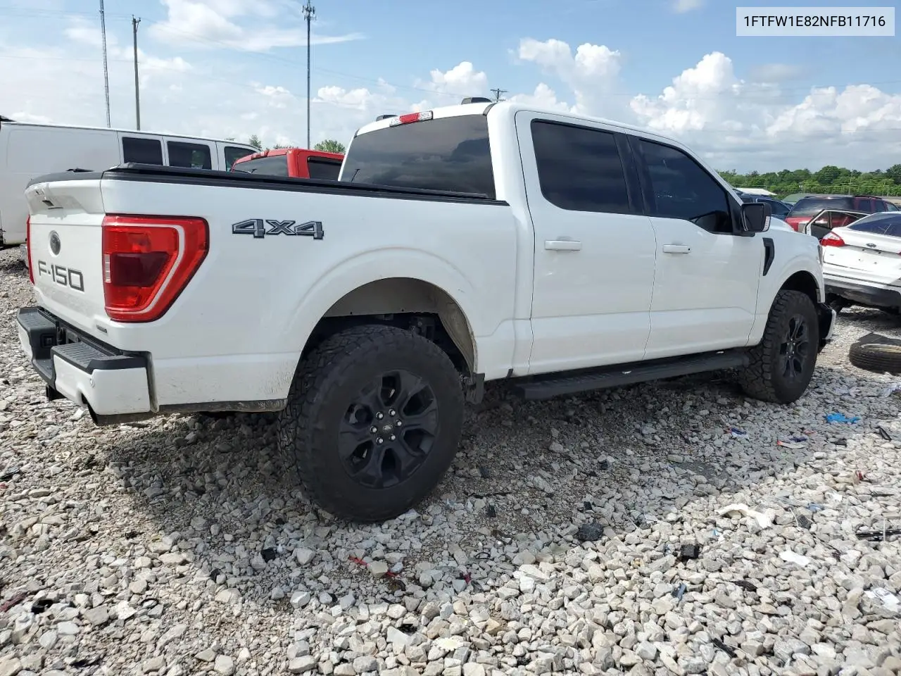 2022 Ford F150 Supercrew VIN: 1FTFW1E82NFB11716 Lot: 56691625