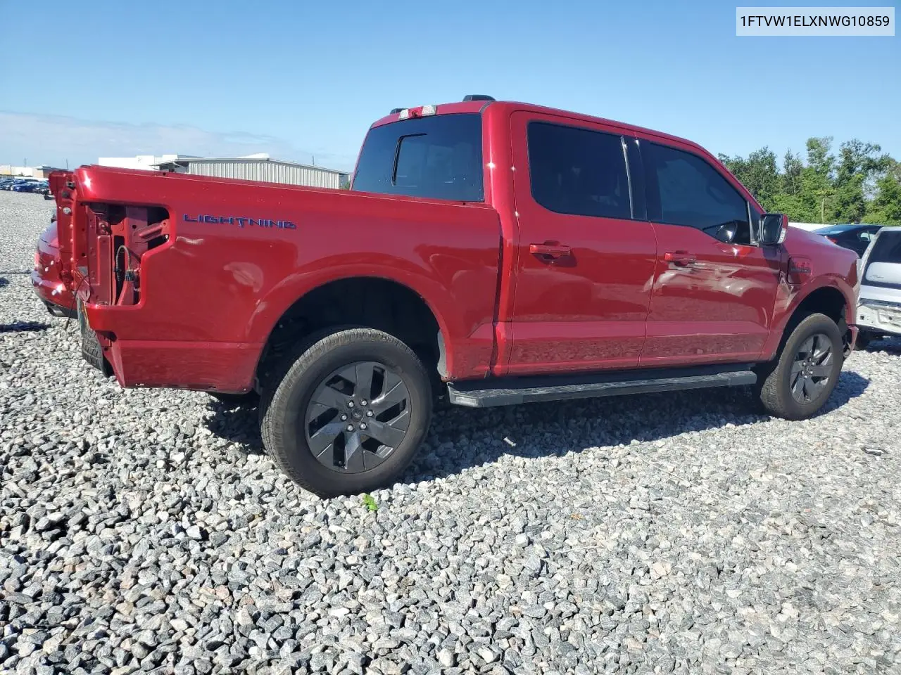 2022 Ford F150 Lightning Pro VIN: 1FTVW1ELXNWG10859 Lot: 56825925