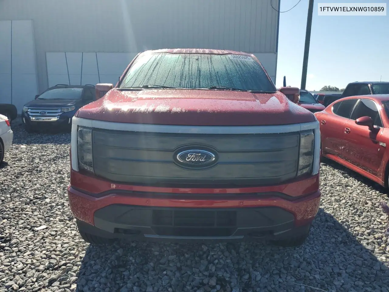2022 Ford F150 Lightning Pro VIN: 1FTVW1ELXNWG10859 Lot: 56825925