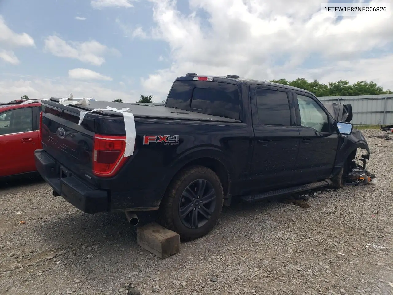 2022 Ford F150 Supercrew VIN: 1FTFW1E82NFC06826 Lot: 59754395