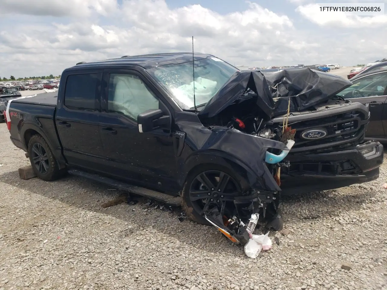 2022 Ford F150 Supercrew VIN: 1FTFW1E82NFC06826 Lot: 59754395