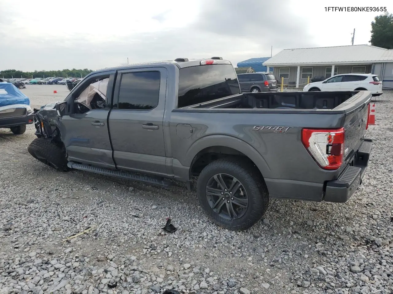 2022 Ford F150 Supercrew VIN: 1FTFW1E80NKE93655 Lot: 61093895