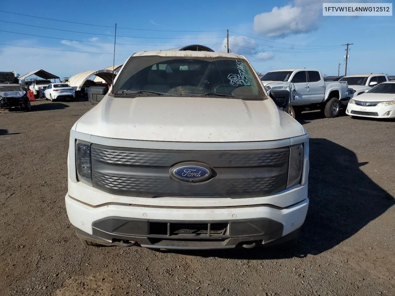 2022 Ford F150 Lightning Pro VIN: 1FTVW1EL4NWG12512 Lot: 61577465