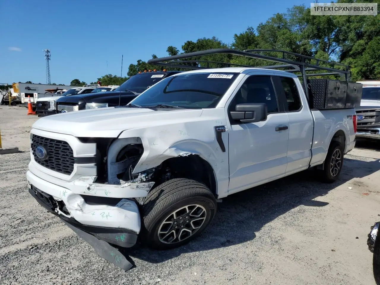 2022 Ford F150 Super Cab VIN: 1FTEX1CPXNFB83394 Lot: 61596475