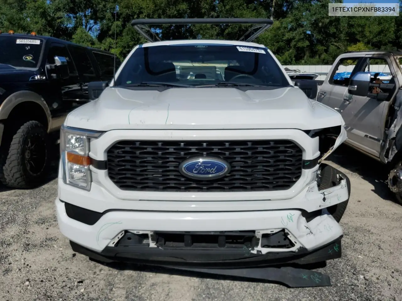 2022 Ford F150 Super Cab VIN: 1FTEX1CPXNFB83394 Lot: 61596475
