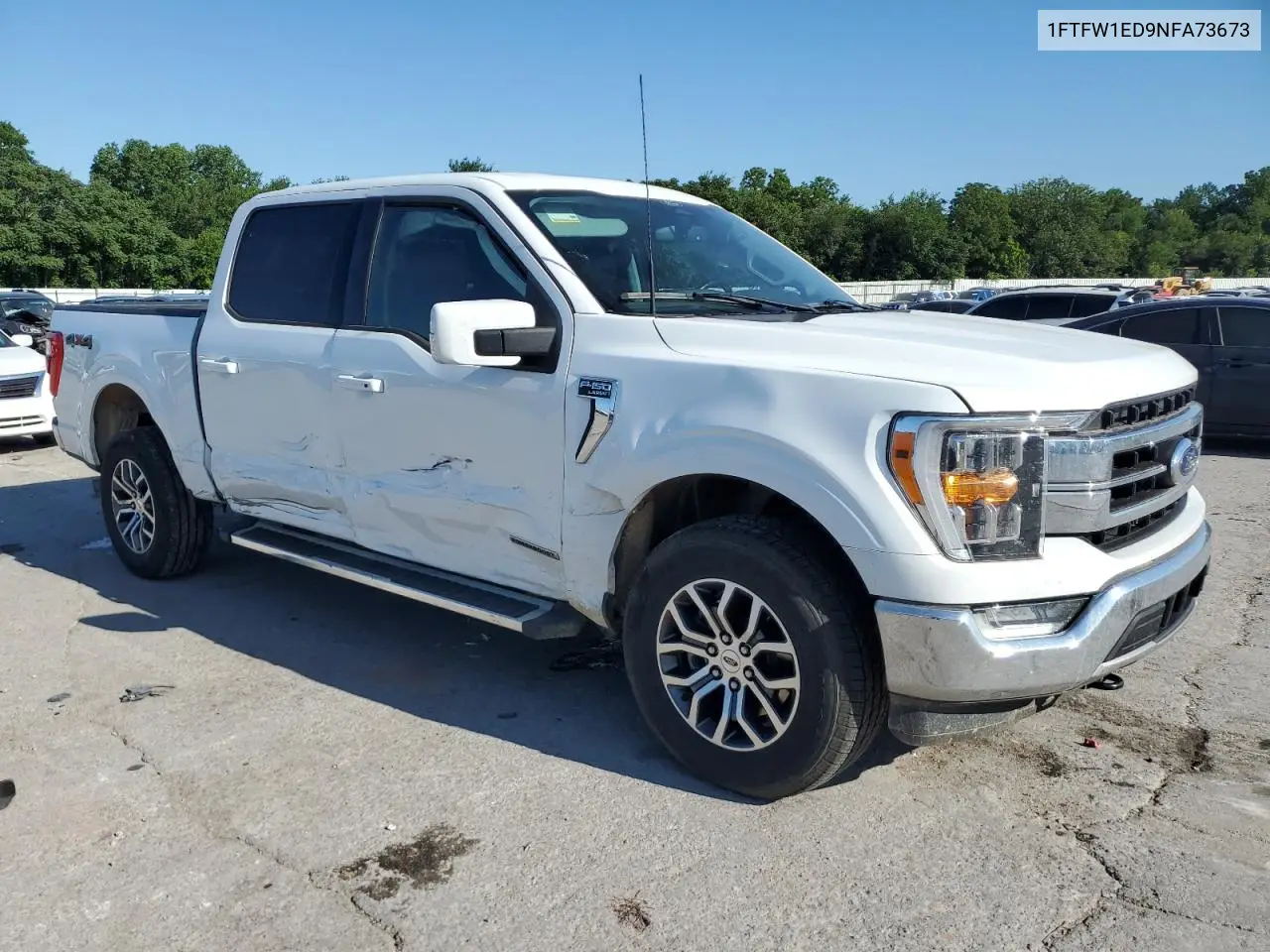 2022 Ford F150 Supercrew VIN: 1FTFW1ED9NFA73673 Lot: 61625135