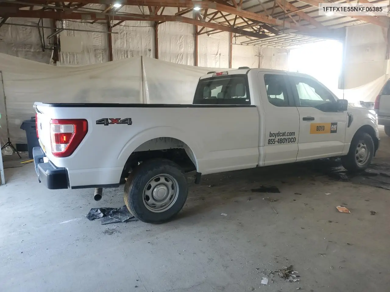 2022 Ford F150 Super Cab VIN: 1FTFX1E55NKF06385 Lot: 61635575