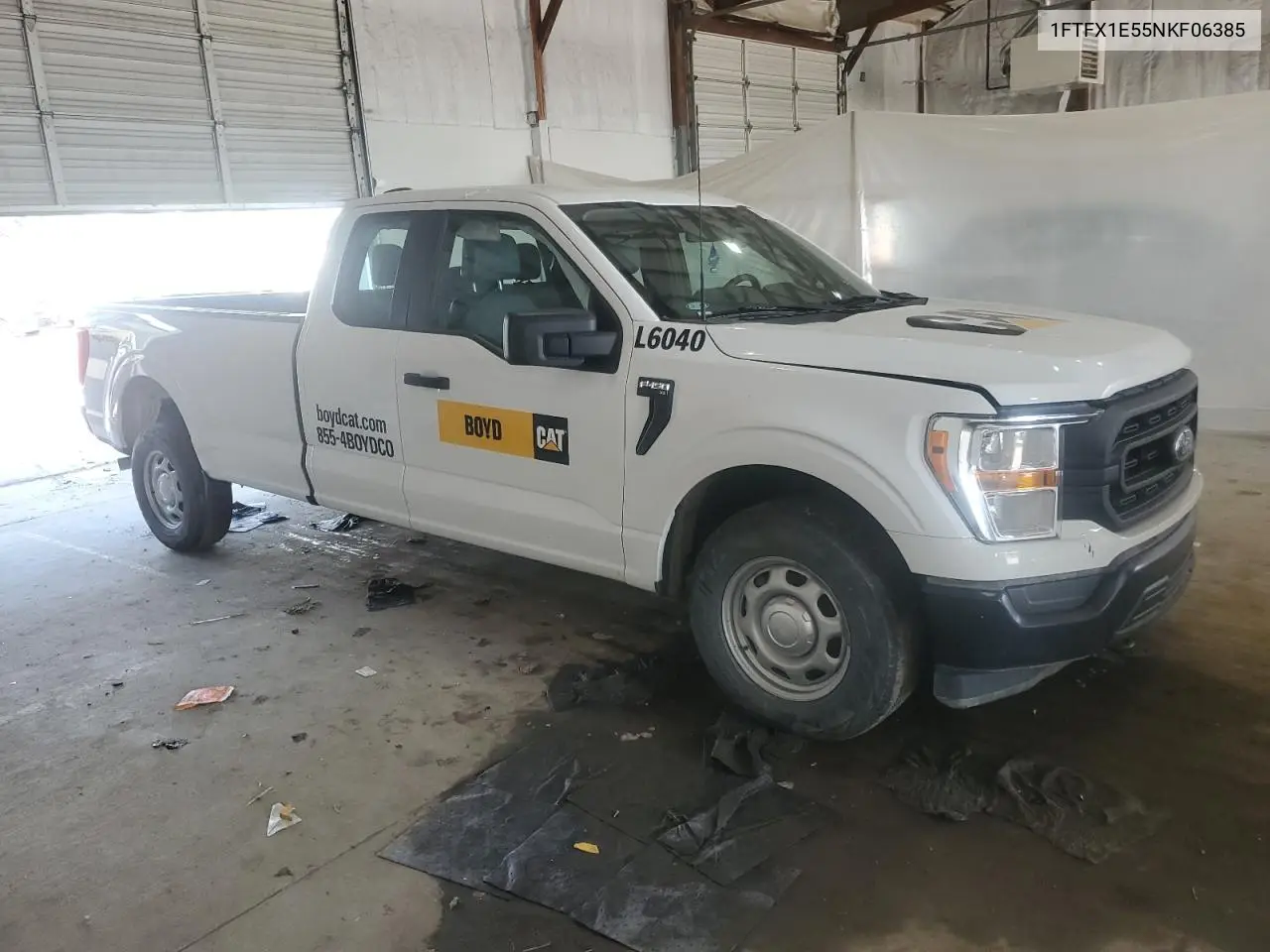 2022 Ford F150 Super Cab VIN: 1FTFX1E55NKF06385 Lot: 61635575