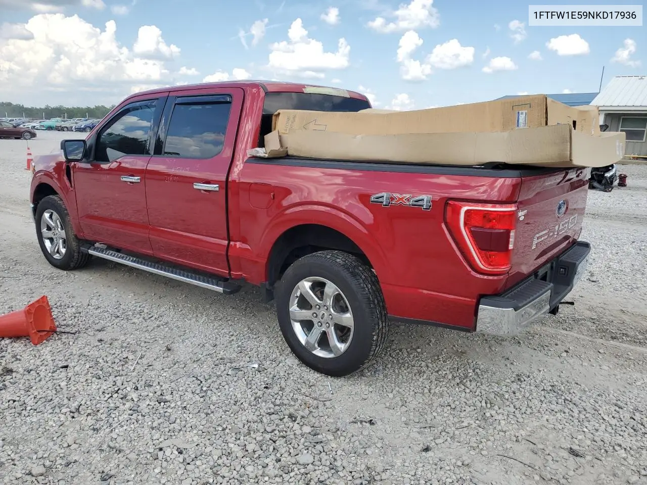 2022 Ford F150 Supercrew VIN: 1FTFW1E59NKD17936 Lot: 61738945